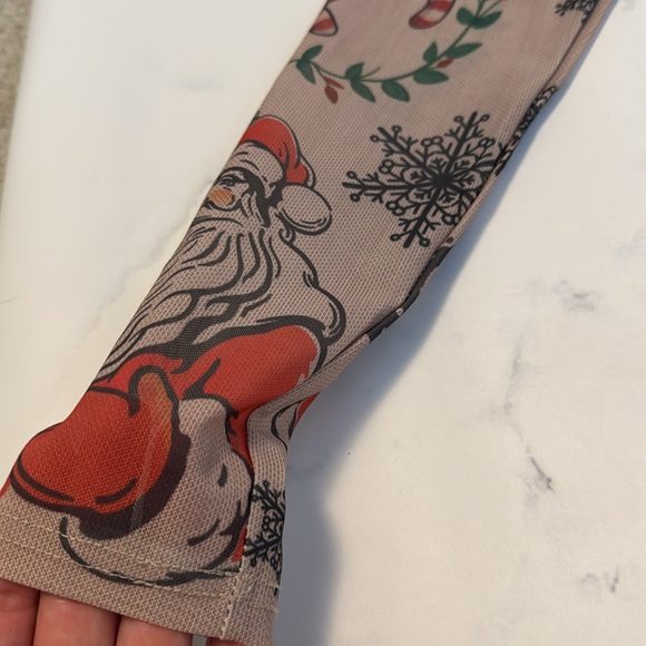 FauxReal Photorealistic Apparel Holiday Biker Shirt With Tattoo Sleeves - Picture 4 of 11